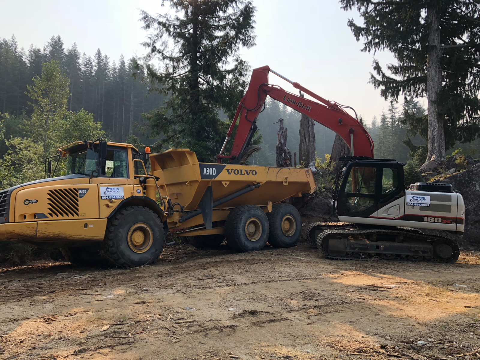 Rock Truck & Excavator — Bud Macleod Contracting equipment